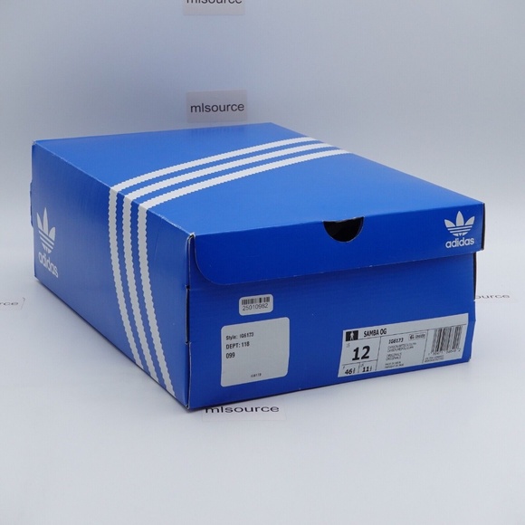 NEW adidas Originals Samba OG Leather Sneakers IG6173 Carbon - Picture 9 of 9